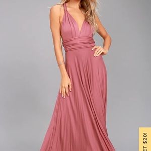 NWT Lulus tricks of the trade maxi dress